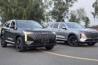 Haval H6 in Pakistan, black and silver models, SUV design