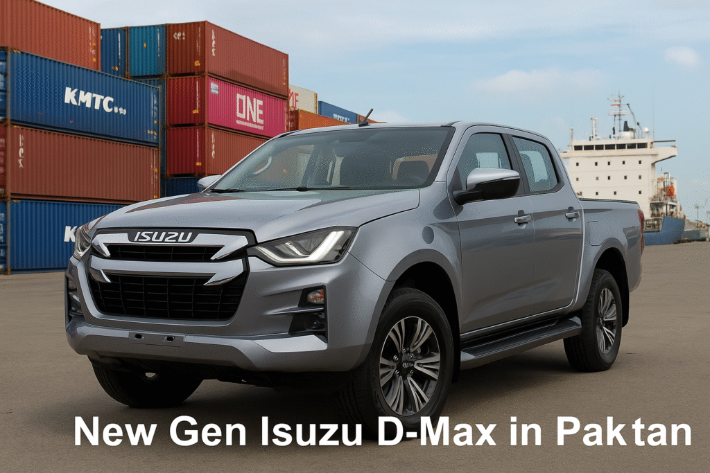 D-Max at Port Qasim, interior shots, comparison with Hilux